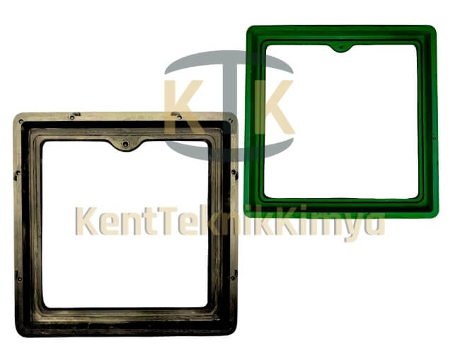 FK400-KKT-400-B-B125 Kompozit Kare Rögar Kapağı Takımı 400x400 mm